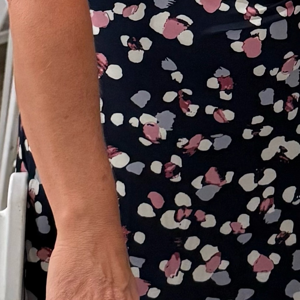 KEREN hart Navy and Pink Floral Dress